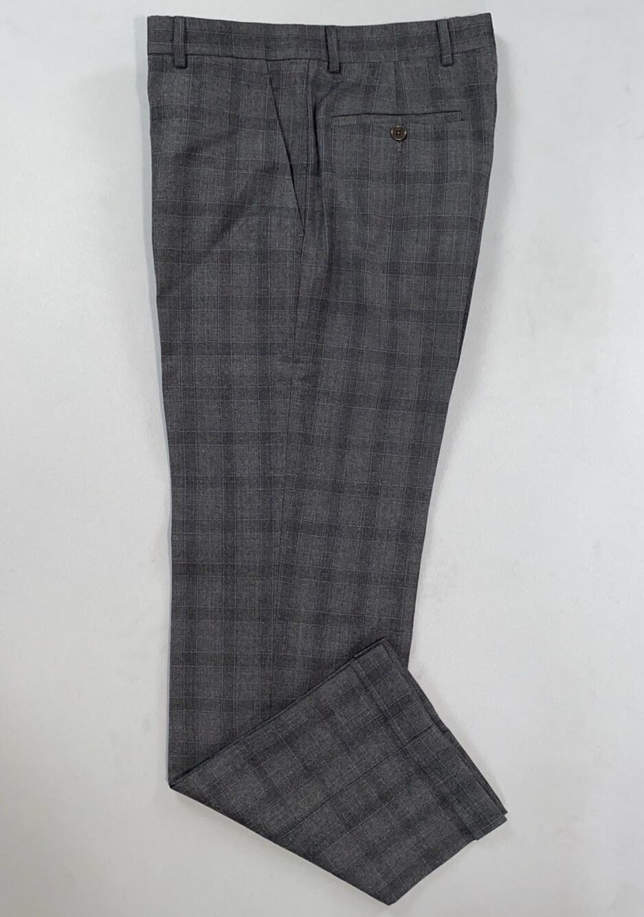 Armani Collezioni Flat Front Lightweight Wool Flannel Dress Pants, Men's 32X31.